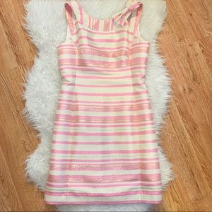 Lilly Pulitzer Striped Metallic Elias Dress